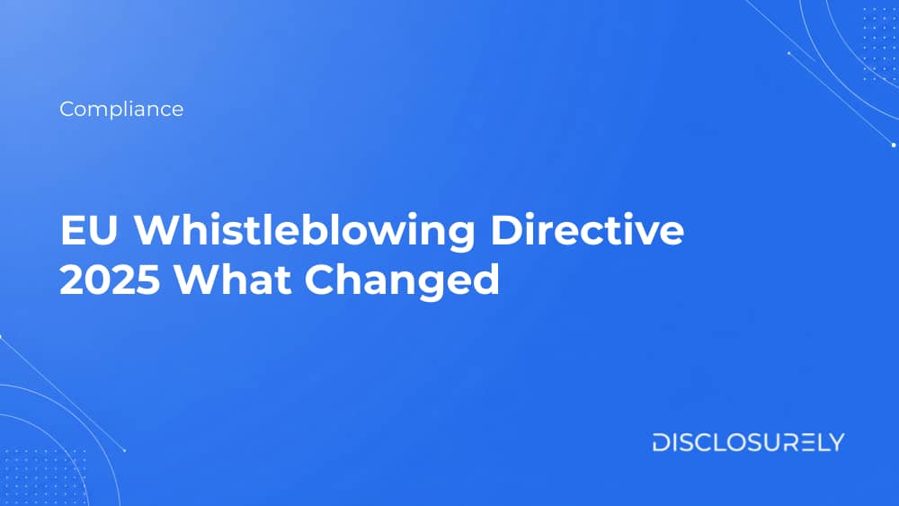 EU Whistleblowing Directive 2025 What Changed cover