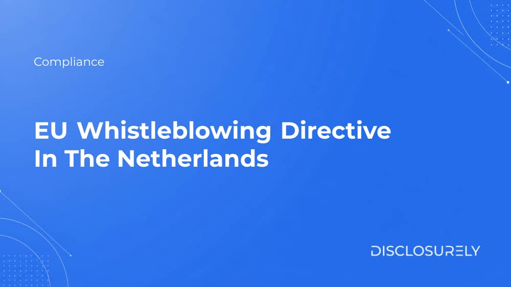 EU Whistleblowing Directive In The Netherlands cover
