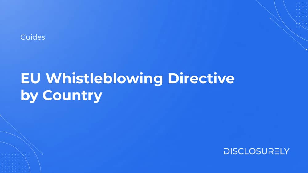 EU Whistleblowing Directive by Country cover