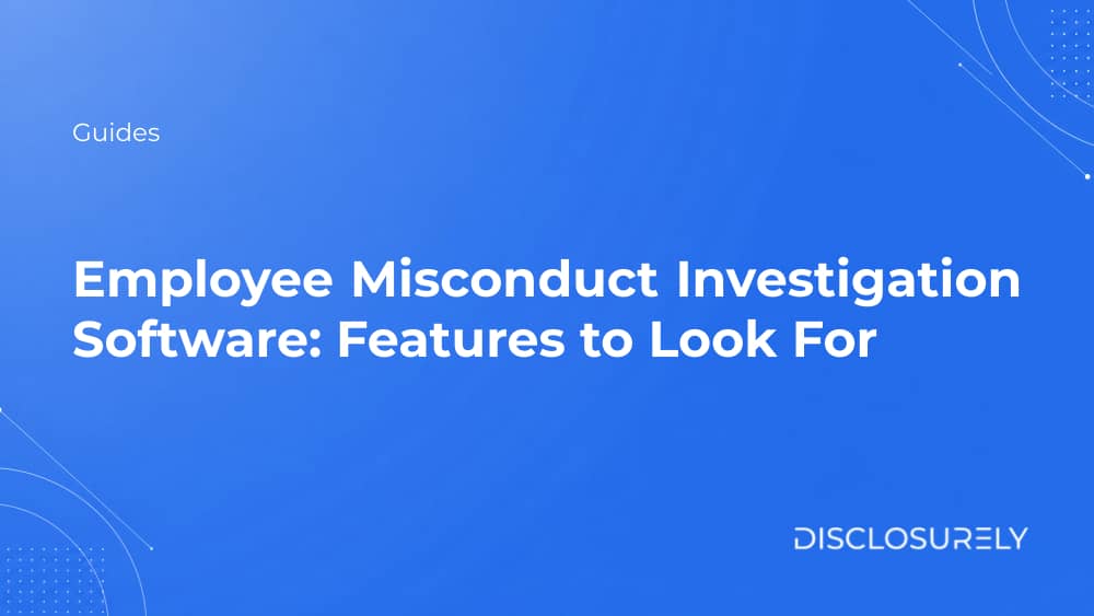 Employee misconduct investigation software guide cover