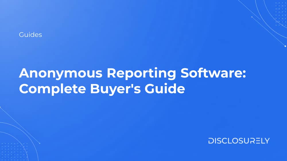 Anonymous reporting software buyer's guide cover