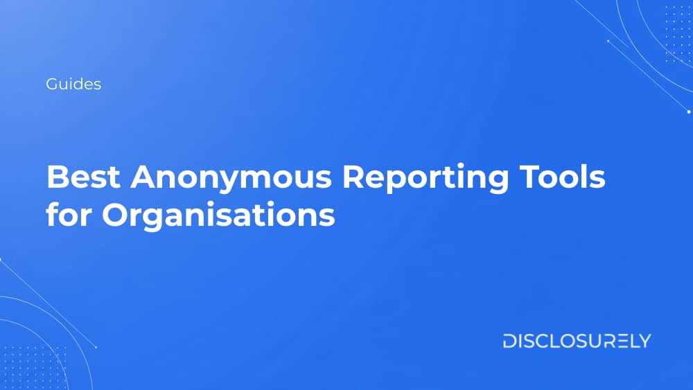 Anonymous reporting tools comparison cover