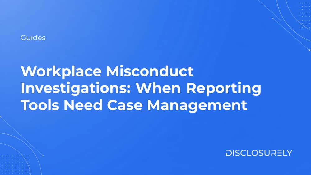 Workplace misconduct investigations and case management guide cover